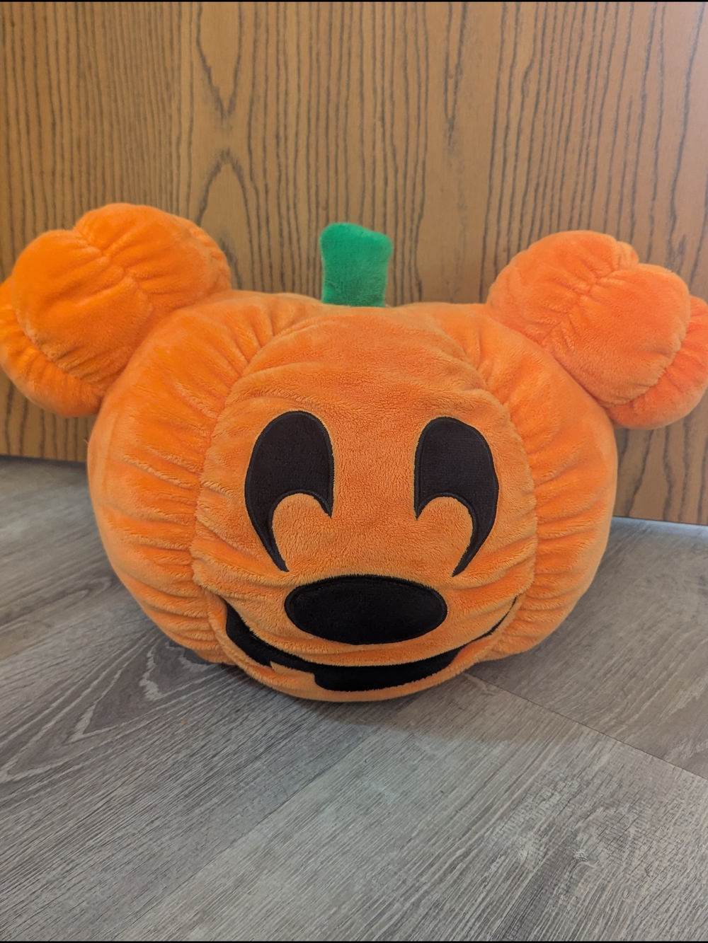 Disney Mickey Mouse Halloween Pumpkin Soft Plush Pillow Jack-O-Lantern